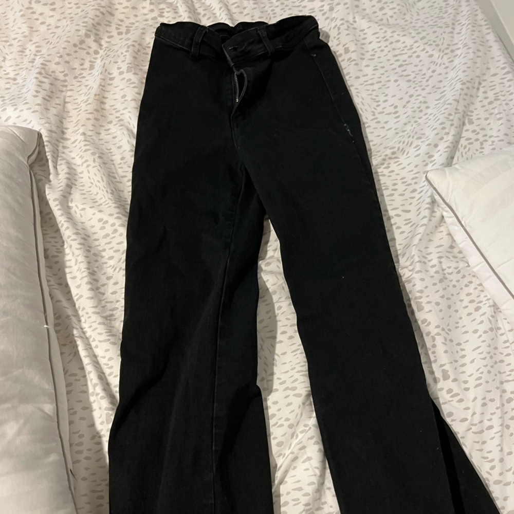 Black Flare Pants